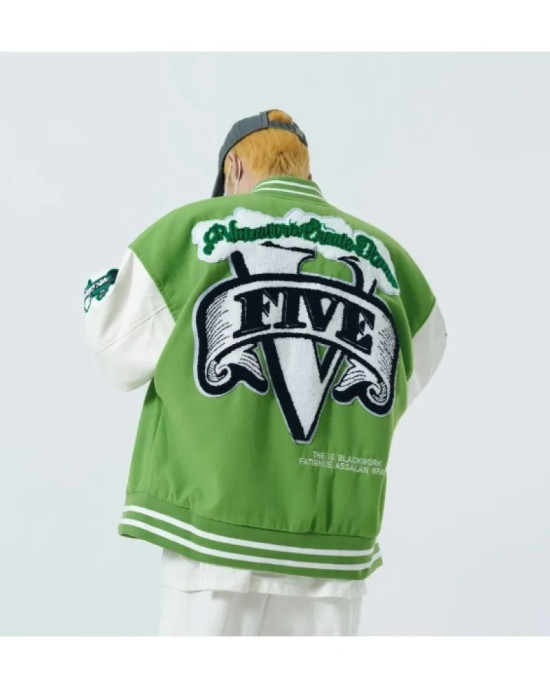 Black Work Varsity Jacket