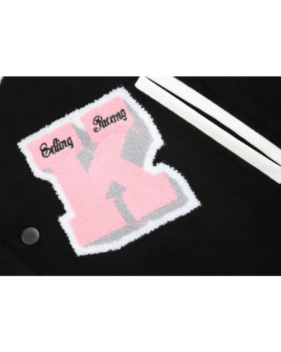 Black Work Varsity Jacket