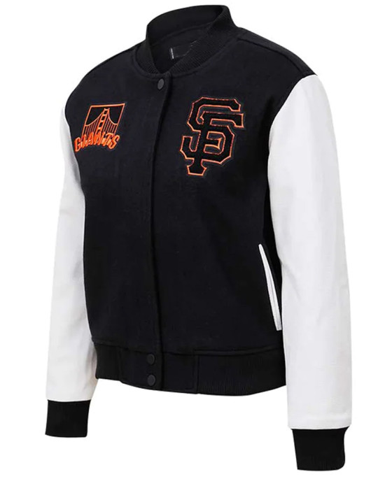 Black and White San Francisco Giants Varsity Jacket Black and White San Francisco Giants Varsity Jacket