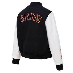 Black and White San Francisco Giants Varsity Jacket