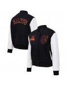 Black and White San Francisco Giants Varsity Jacket