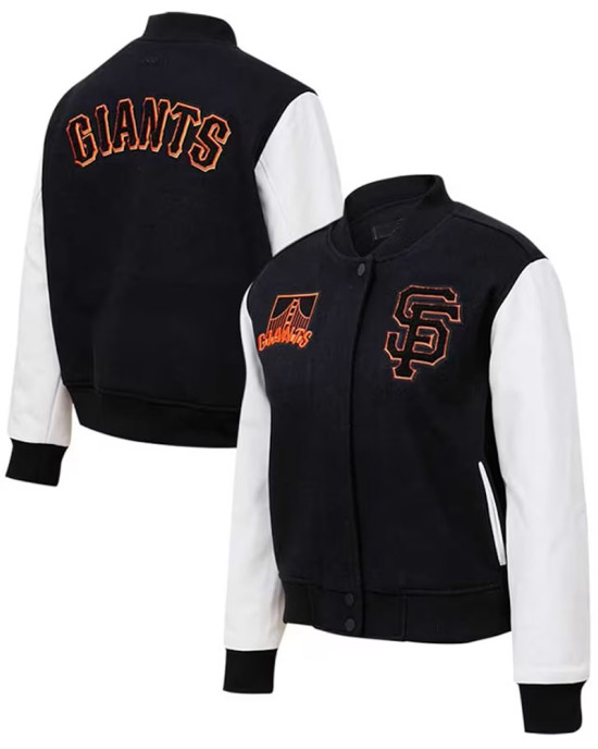 Black and White San Francisco Giants Varsity Jacket Black and White San Francisco Giants Varsity Jacket
