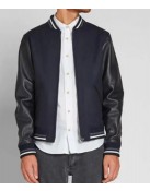 Blouson Copper A.P.C. Varsity Blue and Black Jacket