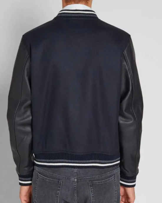 Blouson Copper A.P.C. Varsity Blue and Black Jacket Blouson Copper A.P.C. Varsity Blue and Black Jacket