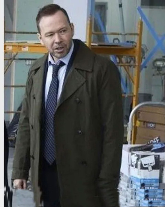 Blue Bloods Donnie Wahlberg Green Wool Coat Blue Bloods Donnie Wahlberg Green Wool Coat