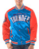 Blue/Orange Oklahoma City Thunder Renegade Varsity Satin Jacket Blue/Orange Oklahoma City Thunder Renegade Varsity Satin Jacket