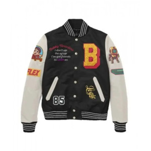 Bobby Tarantino Black and White Wool Varsity Jacket