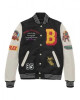 Bobby Tarantino Black and White Wool Varsity Jacket