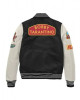 Bobby Tarantino Black and White Wool Varsity Jacket