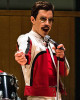 Bohemian Rhapsody Rami Malek Red and White Leather Jacket Bohemian Rhapsody Rami Malek Red and White Leather Jacket