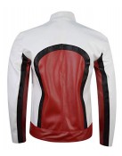 Bohemian Rhapsody Rami Malek Red and White Leather Jacket