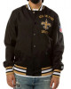 Bomber New Orleans Saints Black Satin Jacket Bomber New Orleans Saints Black Satin Jacket