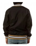 Bomber New Orleans Saints Black Satin Jacket