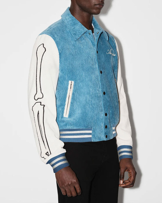 Bones Amiri Corduroy Varsity Jacket Bones Amiri Corduroy Varsity Jacket