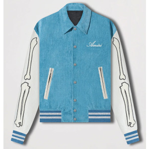 Bones Amiri Corduroy Varsity Jacket