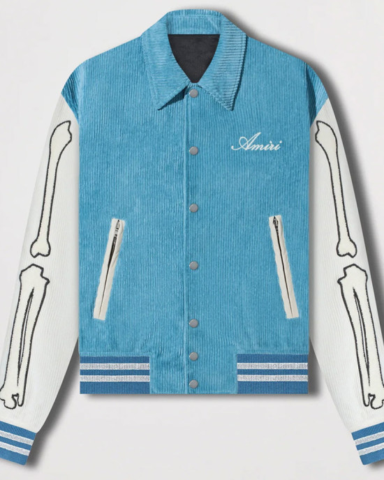 Bones Amiri Corduroy Varsity Jacket Bones Amiri Corduroy Varsity Jacket
