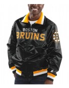 Boston Bruins Starter Bomber Black Jacket