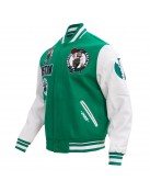 Boston Celtics Retro Classic Rib Wool Varsity Jacket