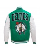 Boston Celtics Retro Classic Rib Wool Varsity Jacket