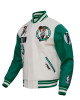 Boston Celtics Retro Classic Rib Wool Varsity Jacket Boston Celtics Retro Classic Rib Wool Varsity Jacket