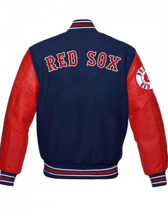 Boston Red Sox MLB Varsity Red and Blue Jacket Boston Red Sox MLB Varsity Red and Blue Jacket
