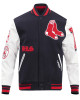 Boston Red Sox Old English Navy Blue Wool Varsity Jacket Boston Red Sox Old English Navy Blue Wool Varsity Jacket