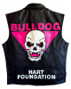 Bret Hart Foundation Black Biker Leather Vest Bret Hart Foundation Black Biker Leather Vest