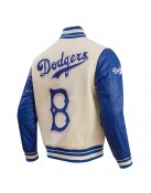 Brooklyn Dodgers Retro Classic Off White Wool Varsity Jacket