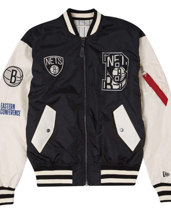 Brooklyn Nets New Era Bomber Jacket