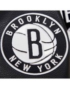 Brooklyn Nets Retro Classic Cream Varsity Wool Jacket