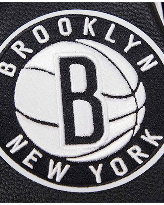 Brooklyn Nets Retro Classic Cream Varsity Wool Jacket Brooklyn Nets Retro Classic Cream Varsity Wool Jacket