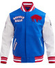 Buffalo Bills Retro Classic Rib Blue Wool Varsity Jacket Buffalo Bills Retro Classic Rib Blue Wool Varsity Jacket