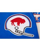 Buffalo Bills Retro Classic Rib Blue Wool Varsity Jacket