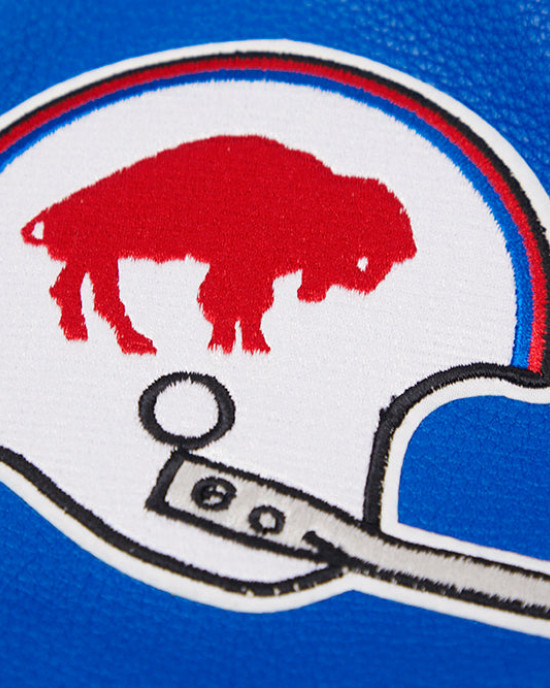 Buffalo Bills Retro Classic Rib Blue Wool Varsity Jacket Buffalo Bills Retro Classic Rib Blue Wool Varsity Jacket