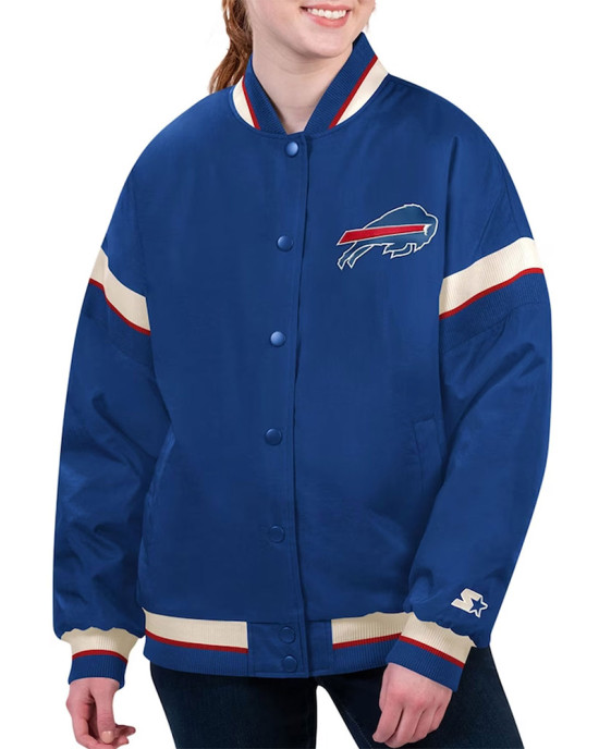 Buffalo Bills Tournament Royal Varsity Jacket Buffalo Bills Tournament Royal Varsity Jacket