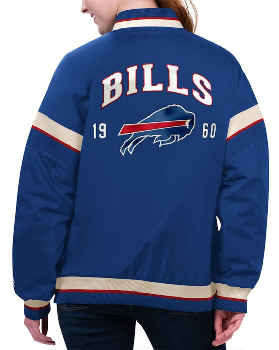 Buffalo Bills Tournament Royal Varsity Jacket Buffalo Bills Tournament Royal Varsity Jacket