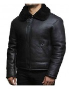 Bulky Black Aviator Jacket