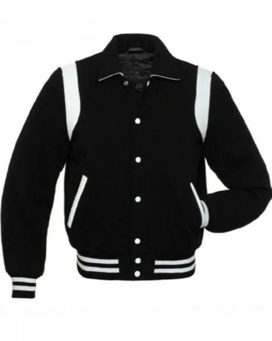 Byron Collar Baseball Varsity Jacket Byron Collar Baseball Varsity Jacket