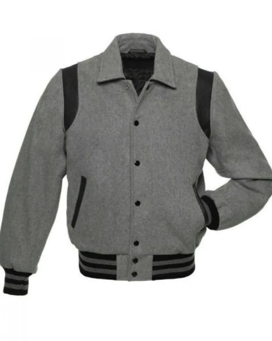 Byron Collar Baseball Varsity Jacket Byron Collar Baseball Varsity Jacket