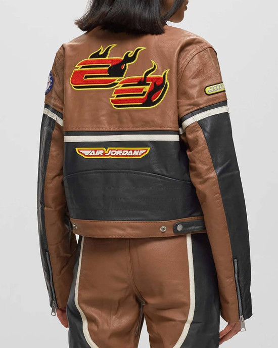 Cactus Air Jordan Leather Jacket