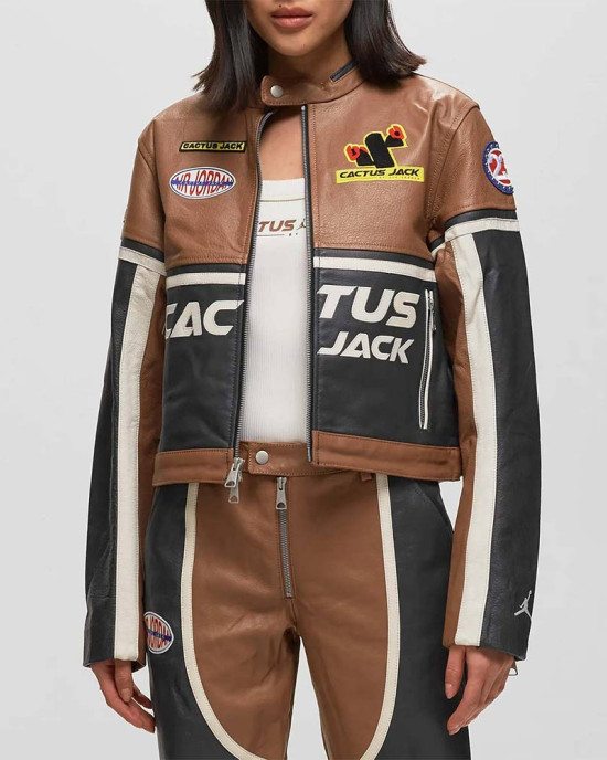 Cactus Air Jordan Leather Jacket
