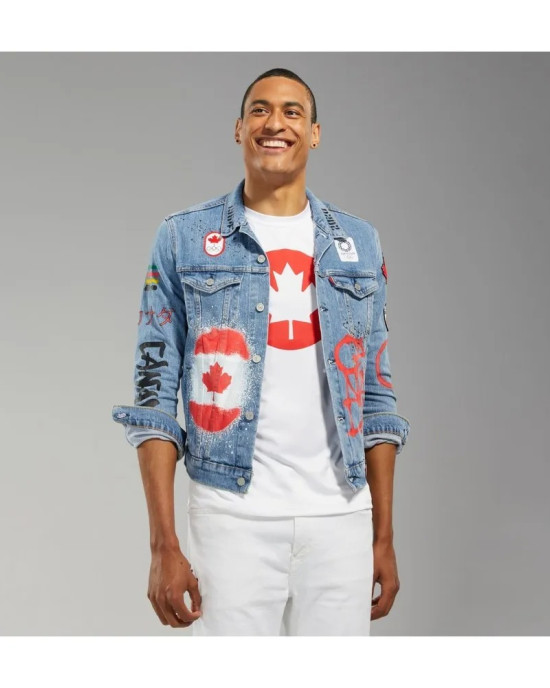 Canadian Olympic Jean Jacket Canadian Olympic Jean Jacket