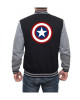 Captain America Letterman Varsity Jacket Captain America Letterman Varsity Jacket
