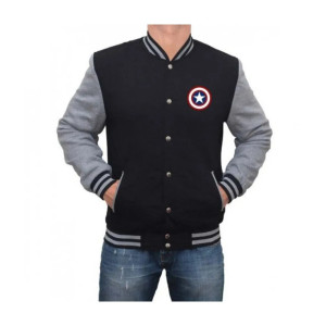 Captain America Letterman Varsity Jacket