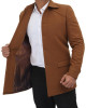 Cardiff Mens Brown Wool Coat Cardiff Mens Brown Wool Coat