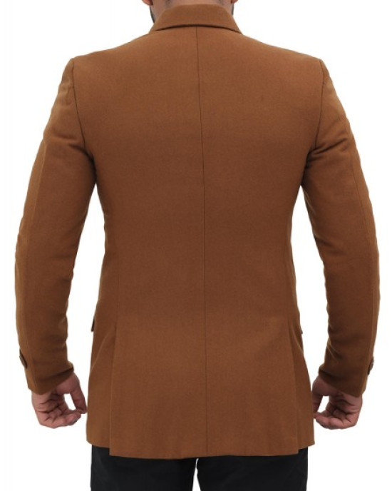 Cardiff Mens Brown Wool Coat Cardiff Mens Brown Wool Coat