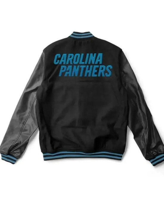 Carolina Panthers Black Letterman Jacket
