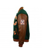 Carrots Arlington Heights Green & Brown Varsity Jacket