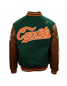 Carrots Arlington Heights Green & Brown Varsity Jacket