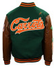 Carrots Arlington Heights Green & Brown Varsity Jacket